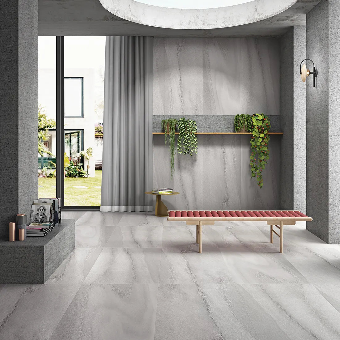 Dazzle Grey Lappato Finish 60cm X 120cm Wall & Floor Tile